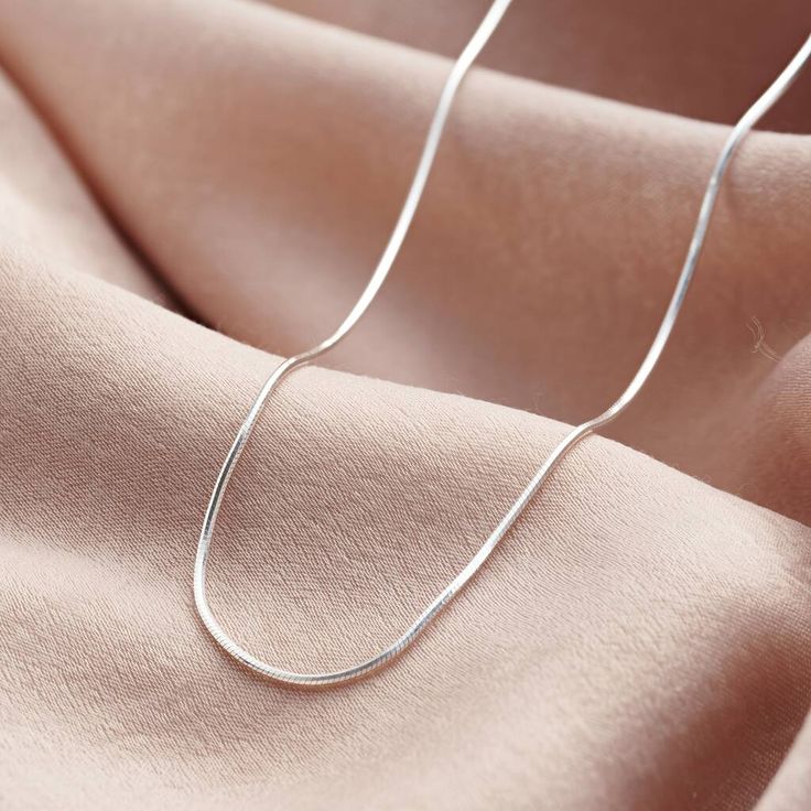 Sterling Silver Snake Chain Necklace